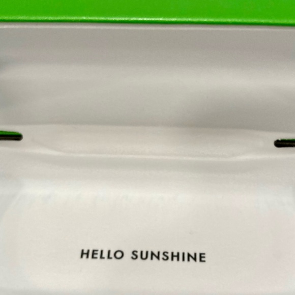 🎁💚 Kate Spade ♠️ Green / Black Eyeglass Case New - Picture 6 of 11